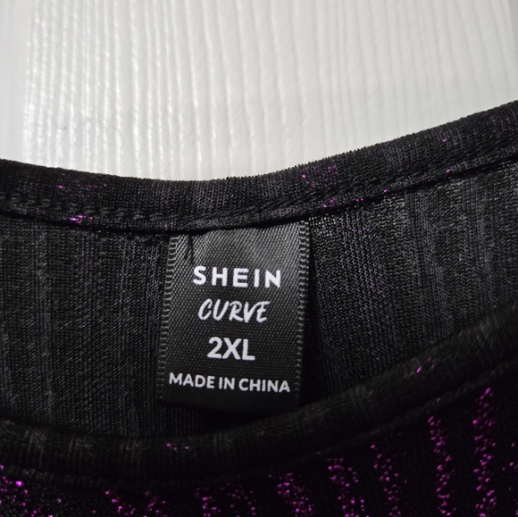 Fitted gown with front slit - XXL - Picture 4 of 8